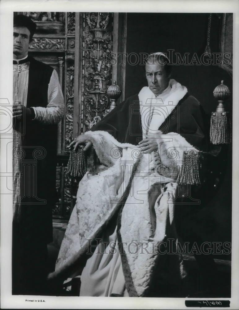 1966 Press Photo Rex Harrison as Pope Julius II in The Agony and the Ecstasy - Historic Images