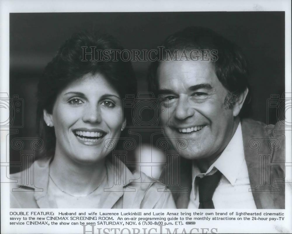 Press Photo Lucie Arnez &amp; Husband Laurence Luckinbill - cvp13559 - Historic Images