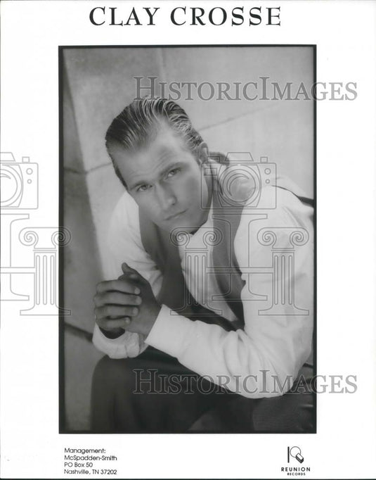 1995 Press Photo Clay Crosse Contemporary Christian Music Singer - cvp01813 - Historic Images