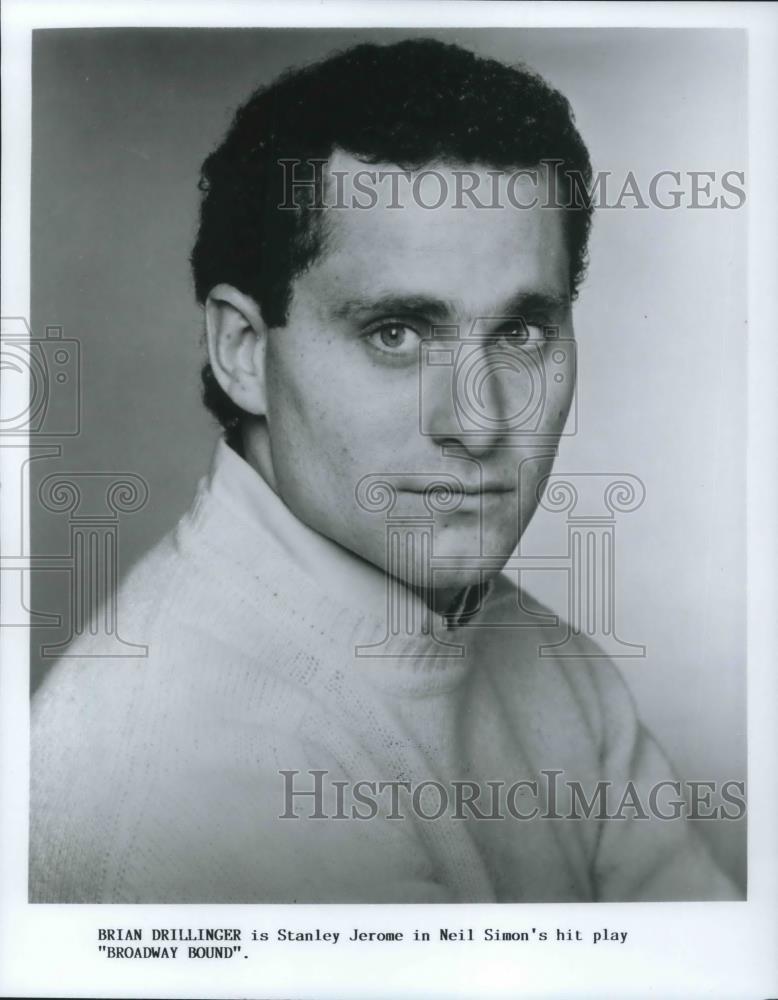 1988 Press Photo Brian Drillinger in Broadway Bound - cvp05153 - Historic Images