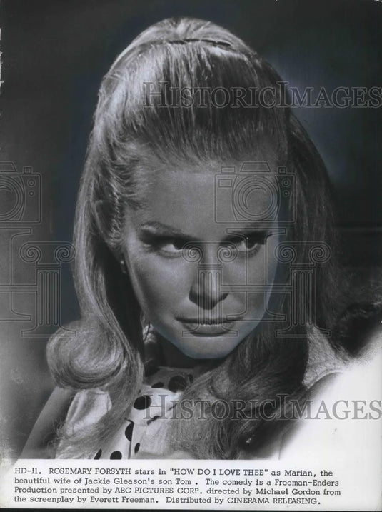 1974 Press Photo Rosemary Forsyth in How Do I Love You - cvp13474 - Historic Images