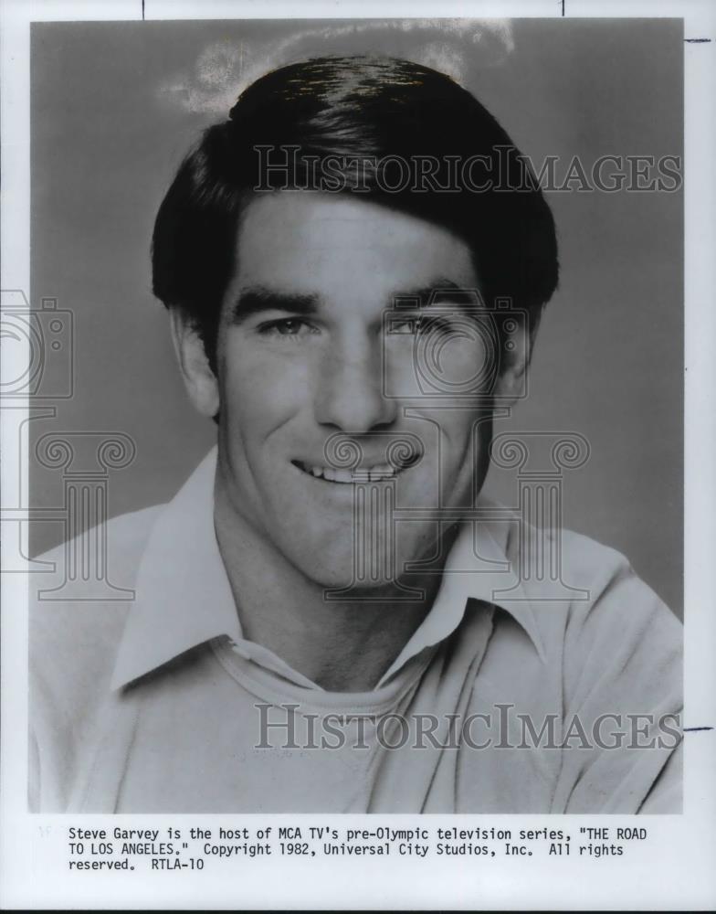 1983 Press Photo Steve Garvey host of The Road to Los Angeles - cvp12219 - Historic Images