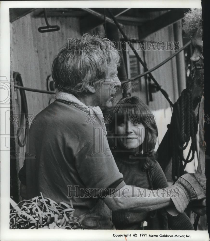1971 Press Photo Burgess Meredith and Marilyn Akin in Clay Pigeon - cvp08035 - Historic Images