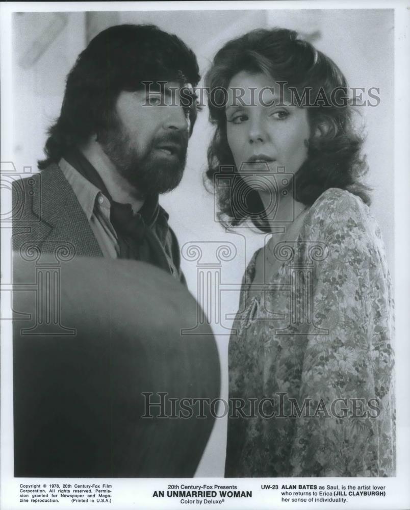 1978 Press Photo Alan Bates and Jill Clayburgh in An Unmarried Woman - cvp02458 - Historic Images