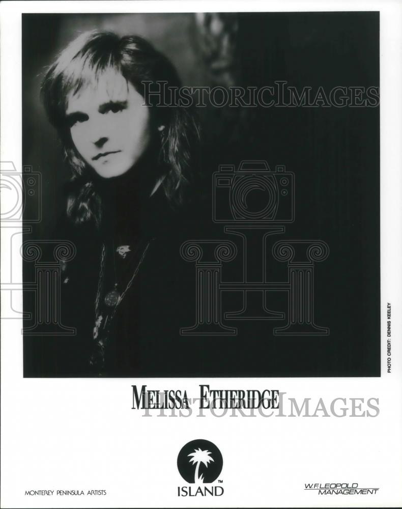 1990 Press Photo Melissa Etheridge Rock Singer Songwriter Guitarist - cvp06170 - Historic Images