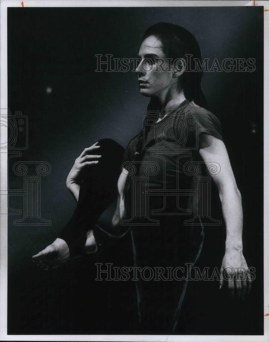 1978 Press Photo Charlotte Barker in Madness Unfolding by Footpath Dance Co. - Historic Images