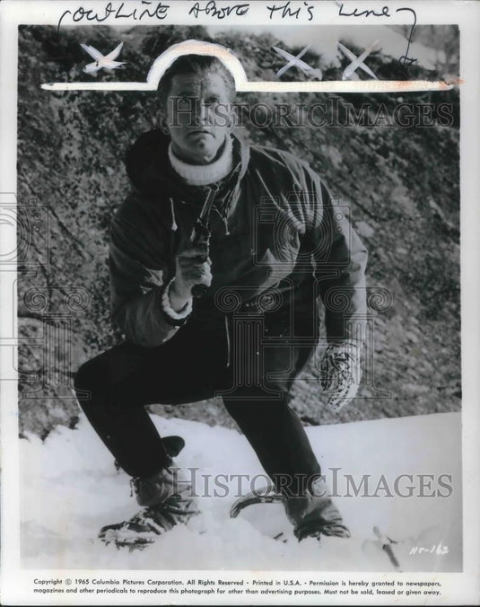 1966 Press Photo Kirk Douglas in The Heroes of Telemark - cvp03806 - Historic Images
