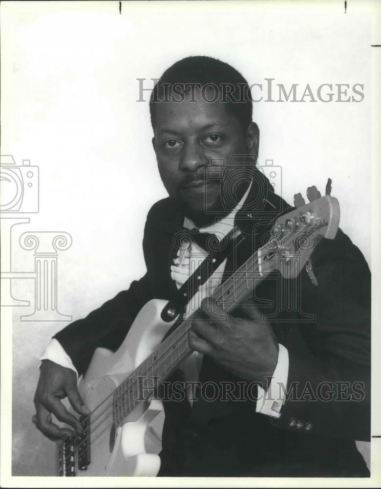 1988 Press Photo Clyde Douglas Jazz Musician Al Serafini Jazz Co. - cvp03752 - Historic Images
