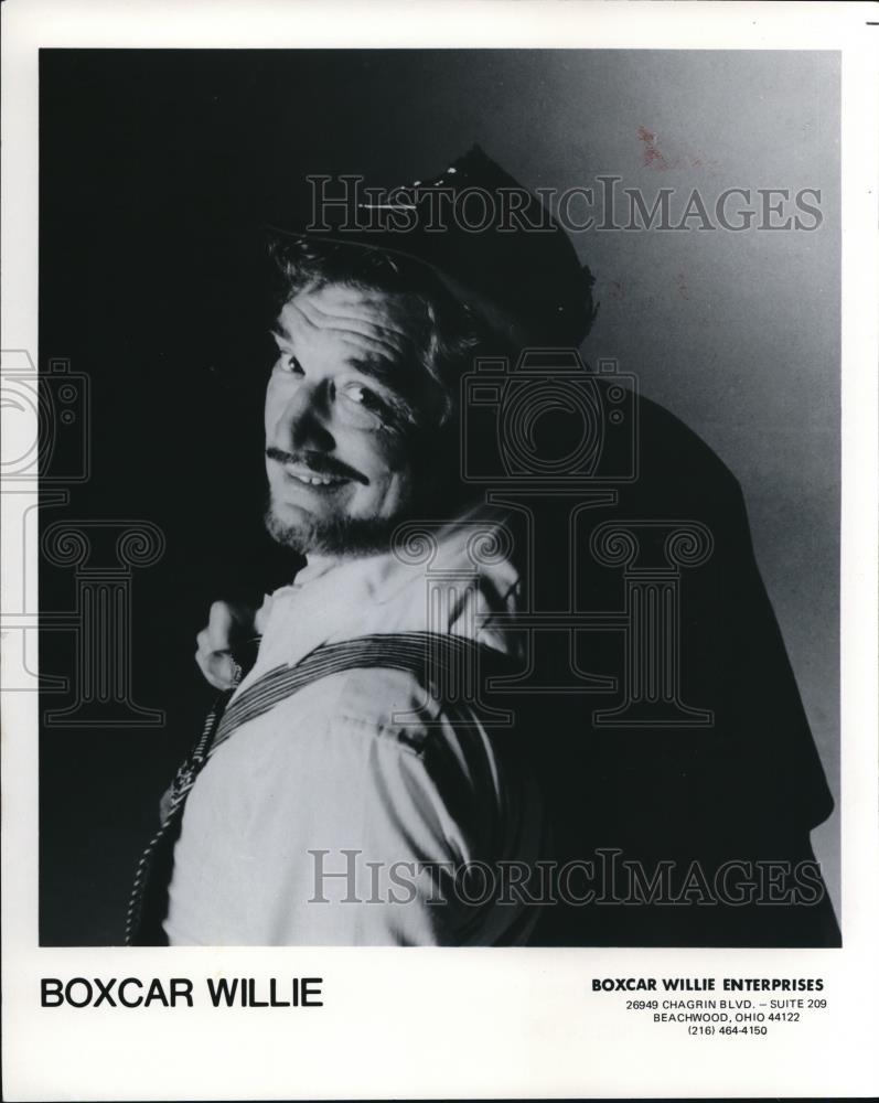 1985 Press Photo Boxcar Willie Country Singer Songwriter Musician - cvp00362 - Historic Images