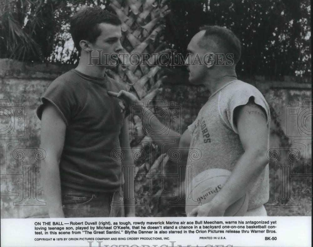 1980 Press Photo Robert Duvall and Bull Meecham in The Great Santini - cvp10462 - Historic Images
