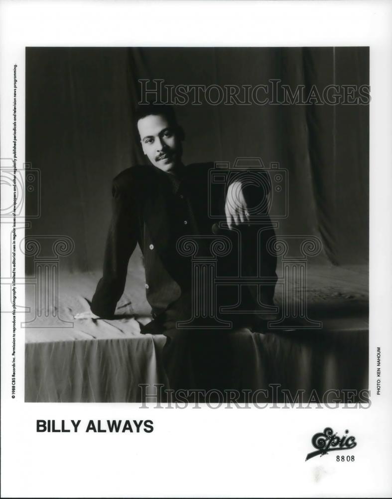 1988 Press Photo Bill Always Singer Musician - cvp14824 - Historic Images
