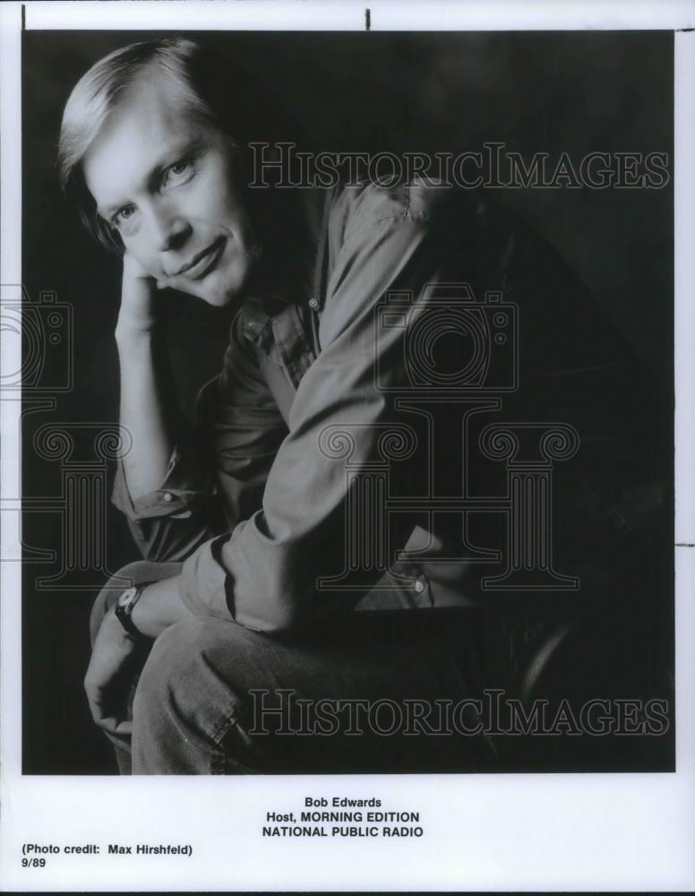 1989 Press Photo Bob Edwards Host Morning Edition National Public Radio - Historic Images