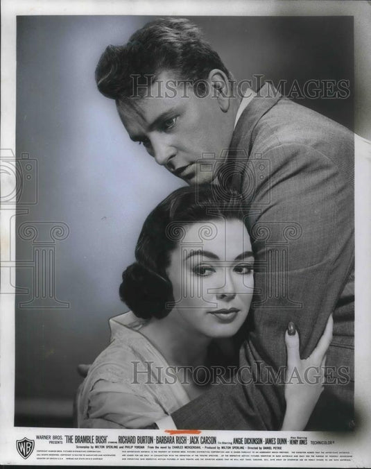 1969 Press Photo Richard Burton and Barbara Rush in The Bramble Bush - cvp07064 - Historic Images