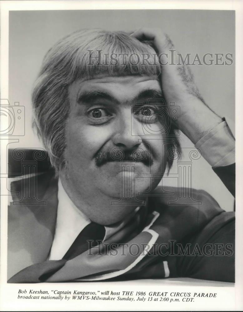 1986 Press Photo Bob Keeshan host of The 1986 Great Circus Parade - cvp09567 - Historic Images