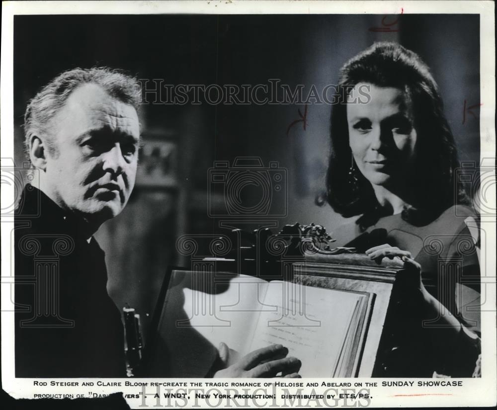 1968 Press Photo Claire Bloom Actress and Rod Steiger Actor - cvp00759 - Historic Images