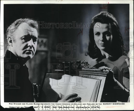 1968 Press Photo Claire Bloom Actress and Rod Steiger Actor - cvp00759 - Historic Images