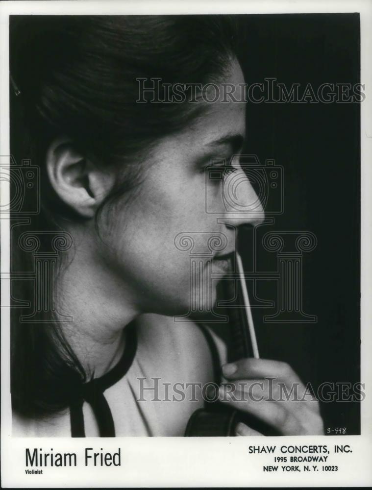 1980 Press Photo Miriam Fried Classical Violinist - cvp13031 - Historic Images