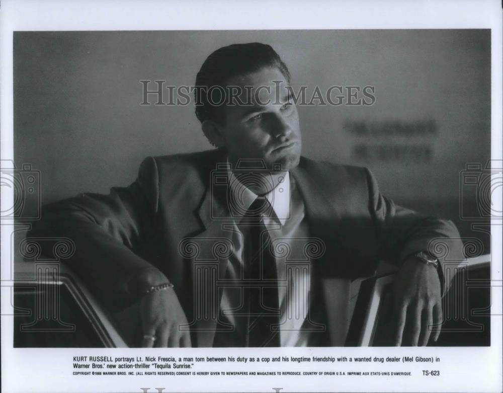 1989 Press Photo Kurt Russell as Lt. Nick Fresca in Tequila Sunrise - cvp10050 - Historic Images
