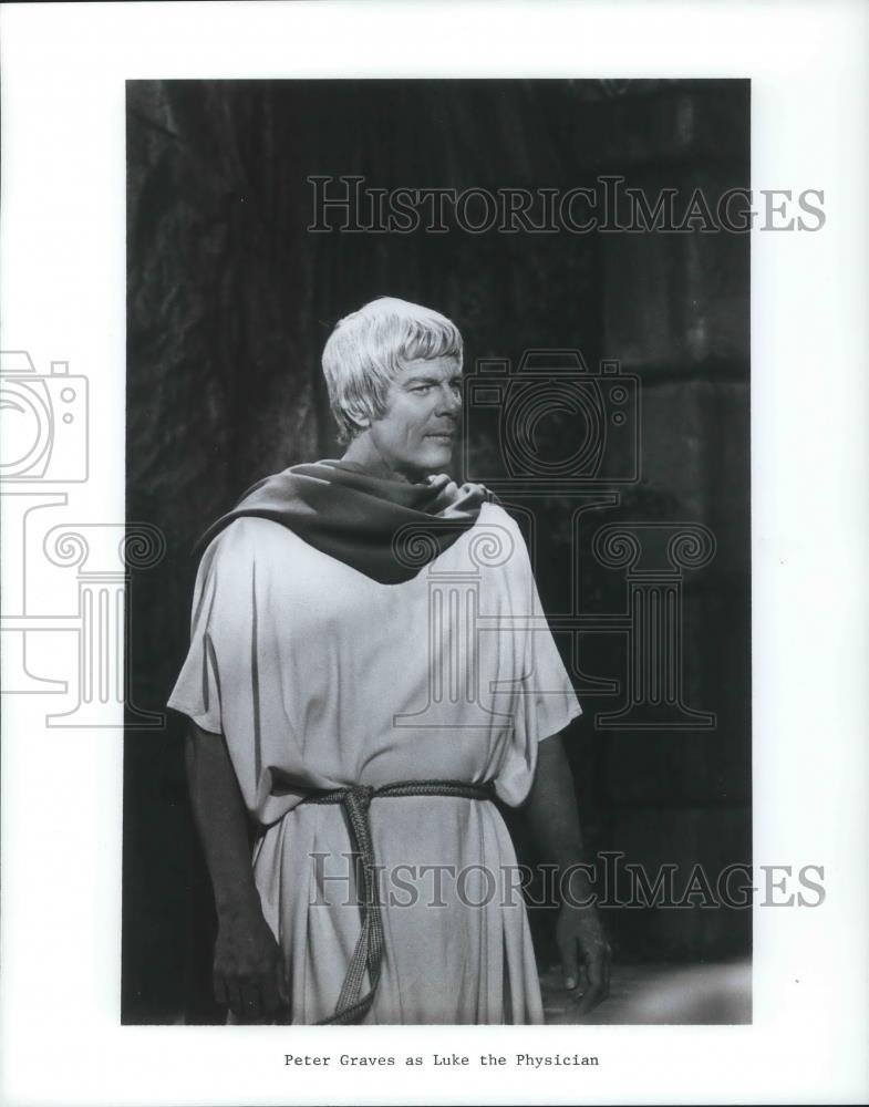 1972 Press Photo Peter Graves as Luke the Physician - cvp13376 - Historic Images