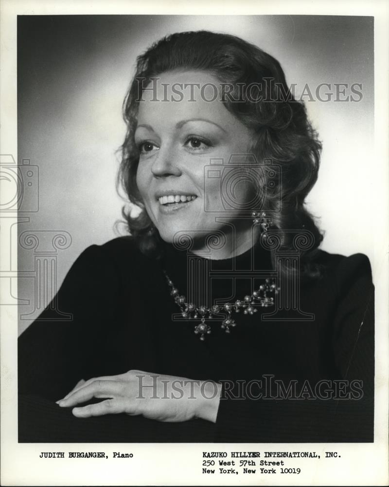1975 Press Photo Judith Burganger Pianist - cvp00322 - Historic Images