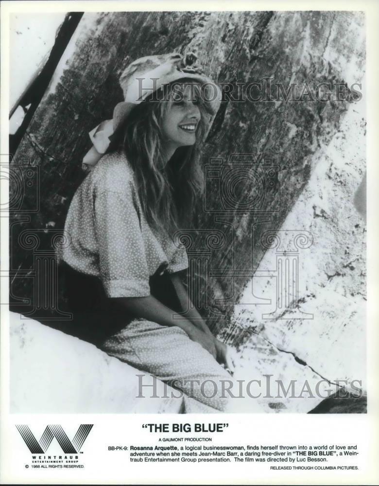 1988 Press Photo Rosanna Arquette in The Big Blue - cvp14028 - Historic Images