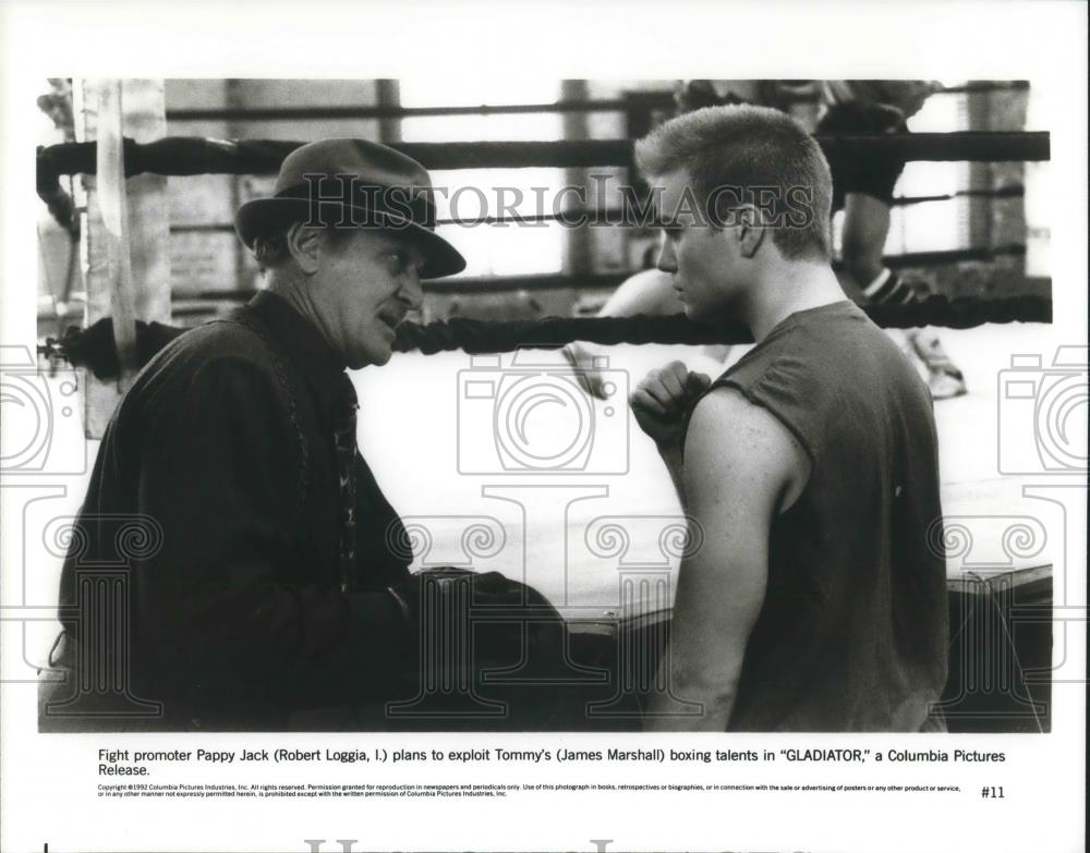 1993 Press Photo Robert Loggia and James Marshall in Gladiator - cvp10105 - Historic Images