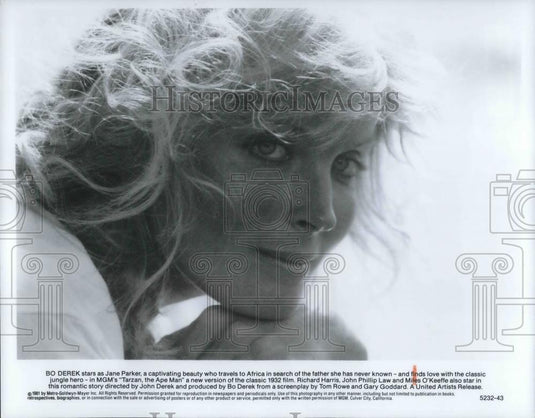 1981 Press Photo Bo Derek in Tarzan, the Ape Man - cvp02958 - Historic Images