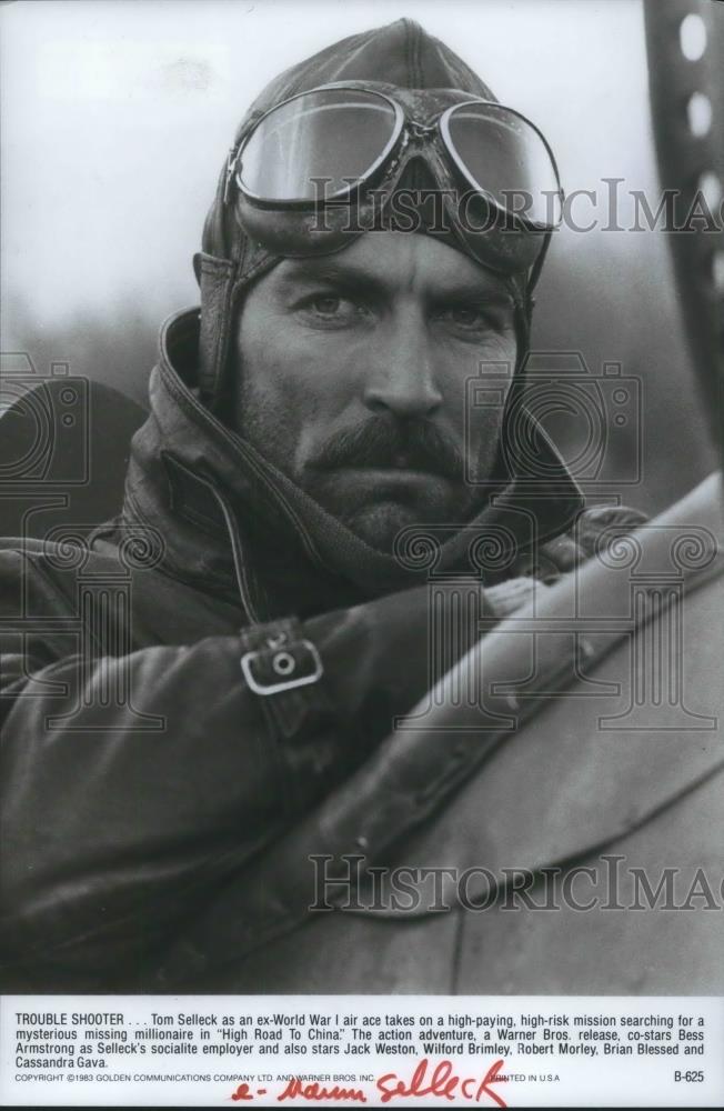 1983 Press Photo Tom Selleck in High Road to China - cvp10599 - Historic Images