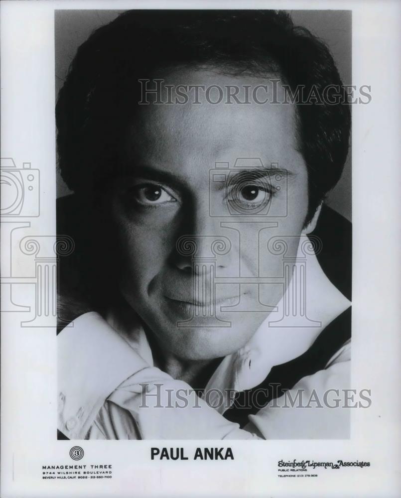 1981 Press Photo Paul Anka Singer Entertainer - cvp14767 - Historic Images