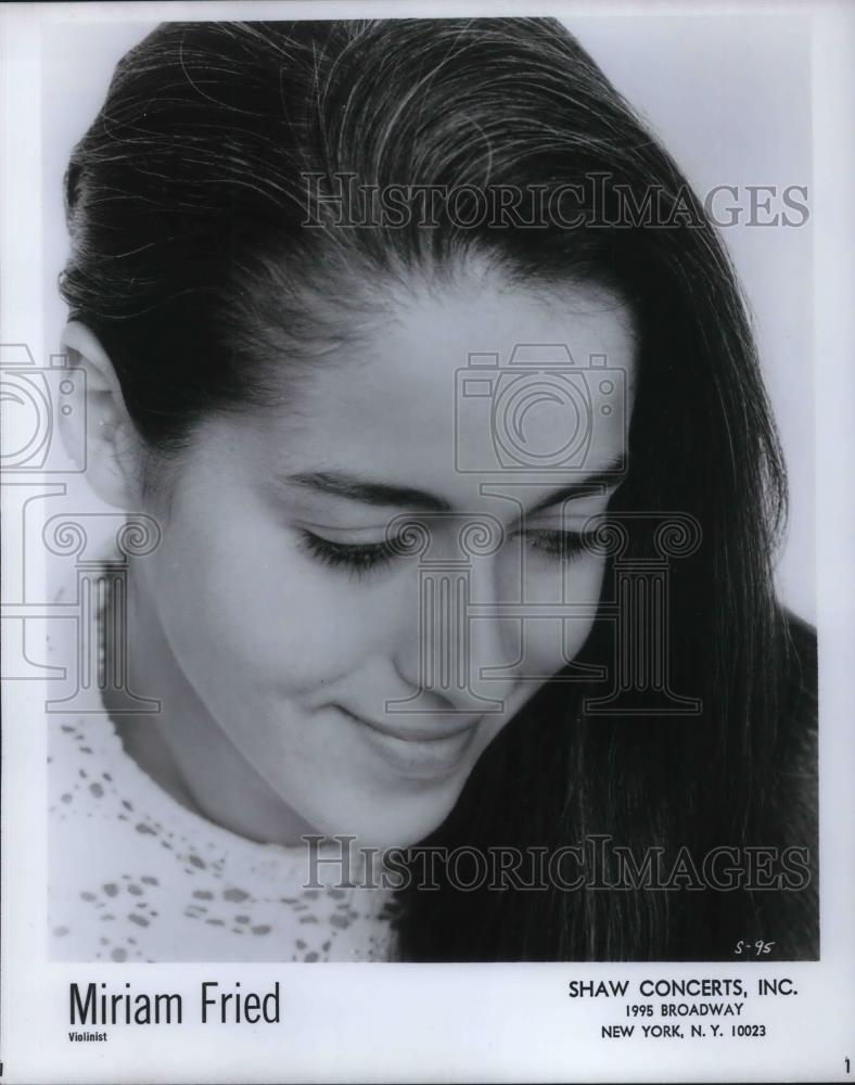 1989 Press Photo Miriam Fried Classical Violinist Pedagogue - cvp13028 - Historic Images