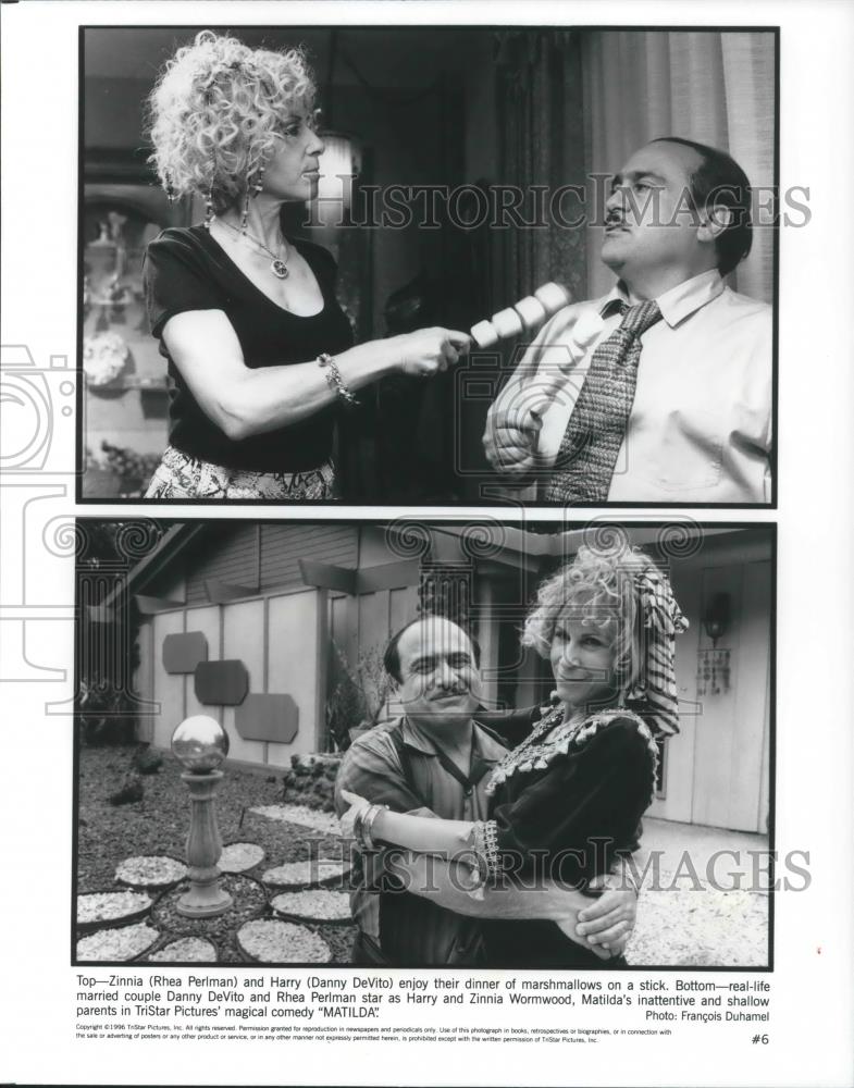 1997 Press Photo Danny DeVito Rhea Perlman In Matilda - cvp04229 ...