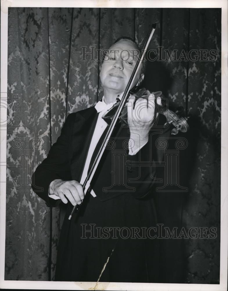 1960 Press Photo Jack Benny with Cleveland Orchestra - cvp01392 - Historic Images