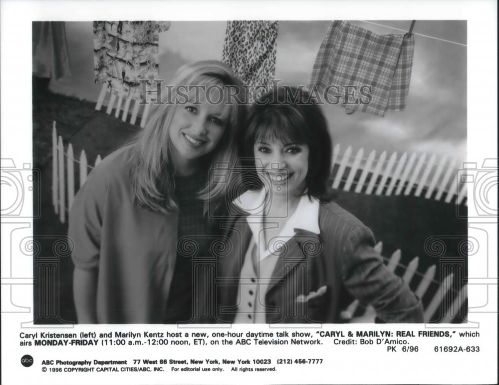 1996 Press Photo Caryl Kristensen & Marilyn Kentz in Caryl & Marilyn:R ...
