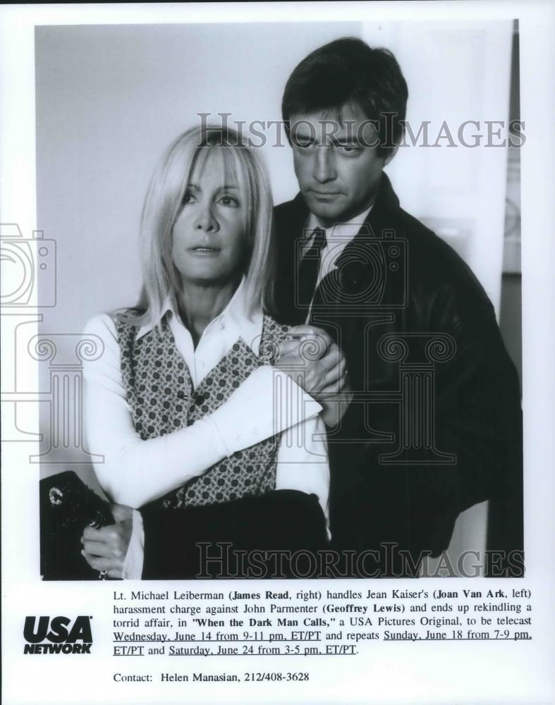 Press Photo James Read and Joan Van Ark Star in When the Dark Man Calls - Historic Images