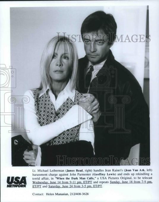 Press Photo James Read and Joan Van Ark Star in When the Dark Man Calls - Historic Images