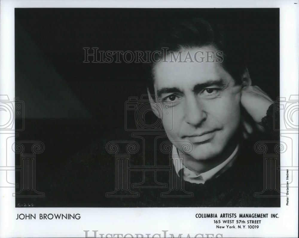 1994 Press Photo John Browning Classical Concert Pianist - cvp02029 - Historic Images