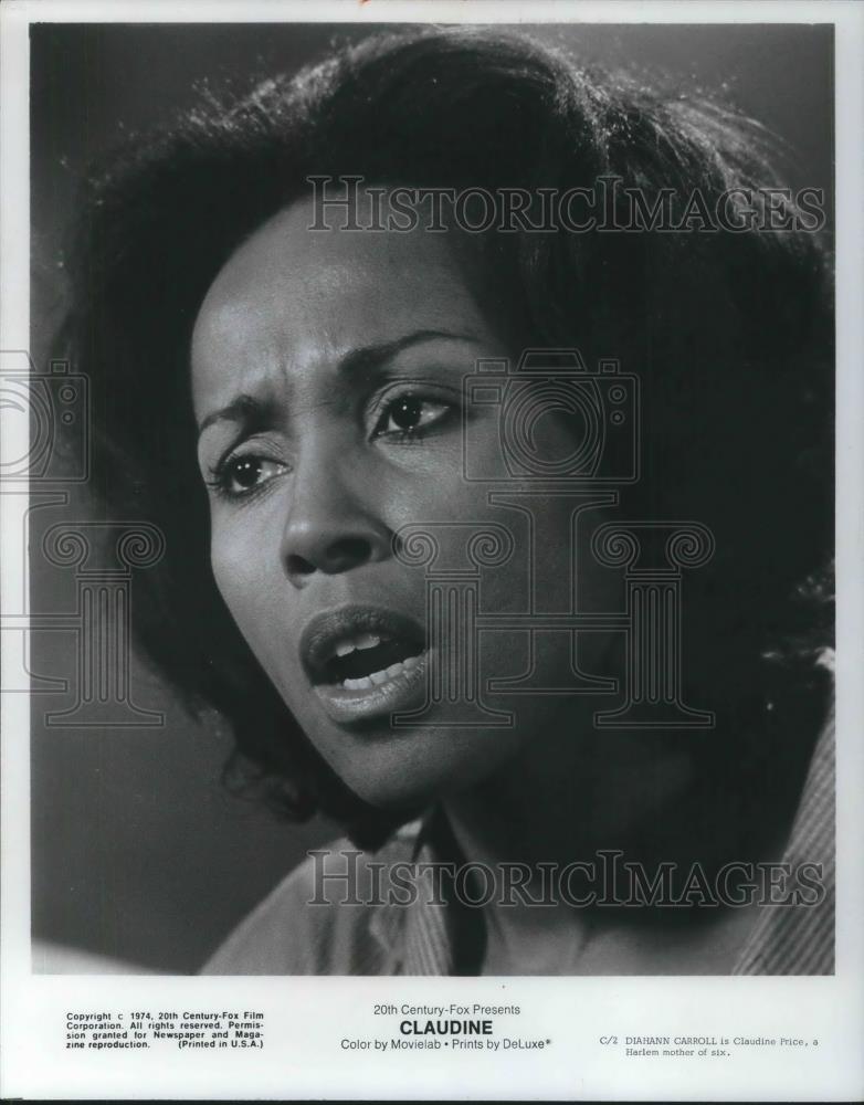 1974 Press Photo Diahann Carroll American television and stage actress and singe - Historic Images