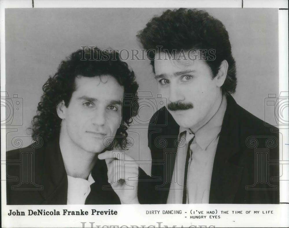 1987 Press Photo John DeNicola Franke Previte Songwriters Producers - cvp03042 - Historic Images