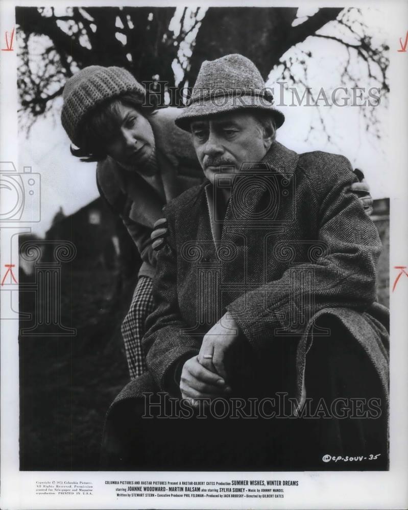 1973 Press Photo Martin Balsam &amp; Joanne Woodward in Summer Wishes, Winter Dreams - Historic Images