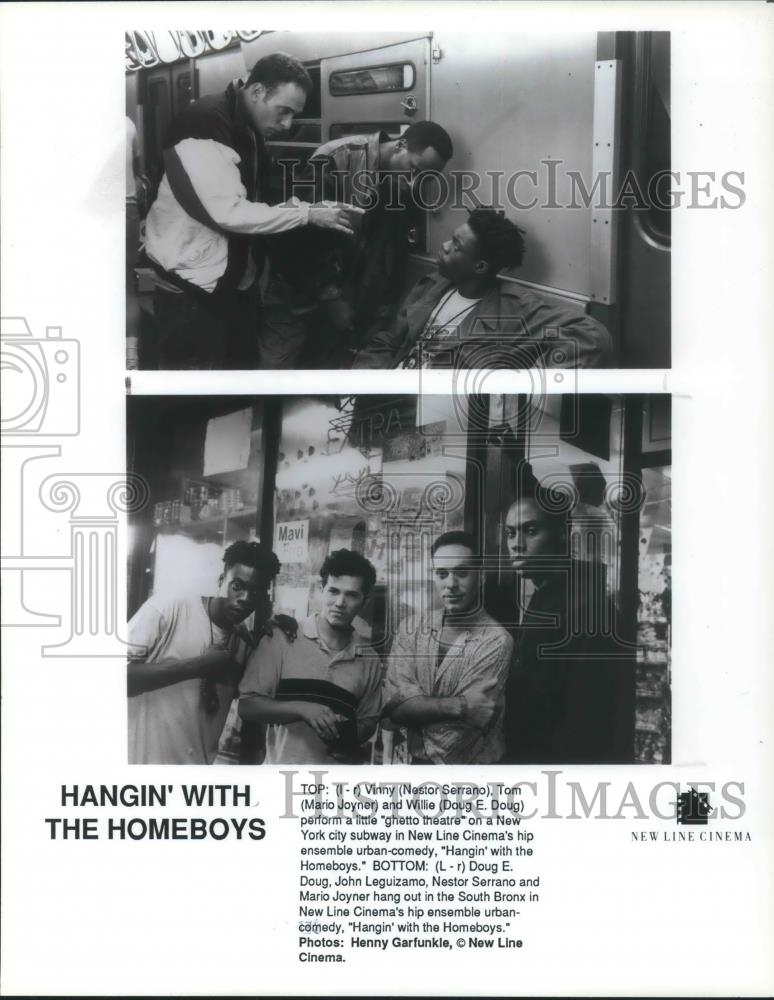 1991 Press Photo Mario Joyner, Doug E Doug in Hangin with the Homeboys - Historic Images