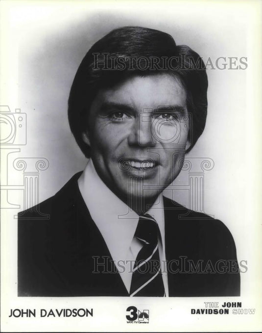 1980 Press Photo John Davidson host of The John Davidson Show - Historic Images