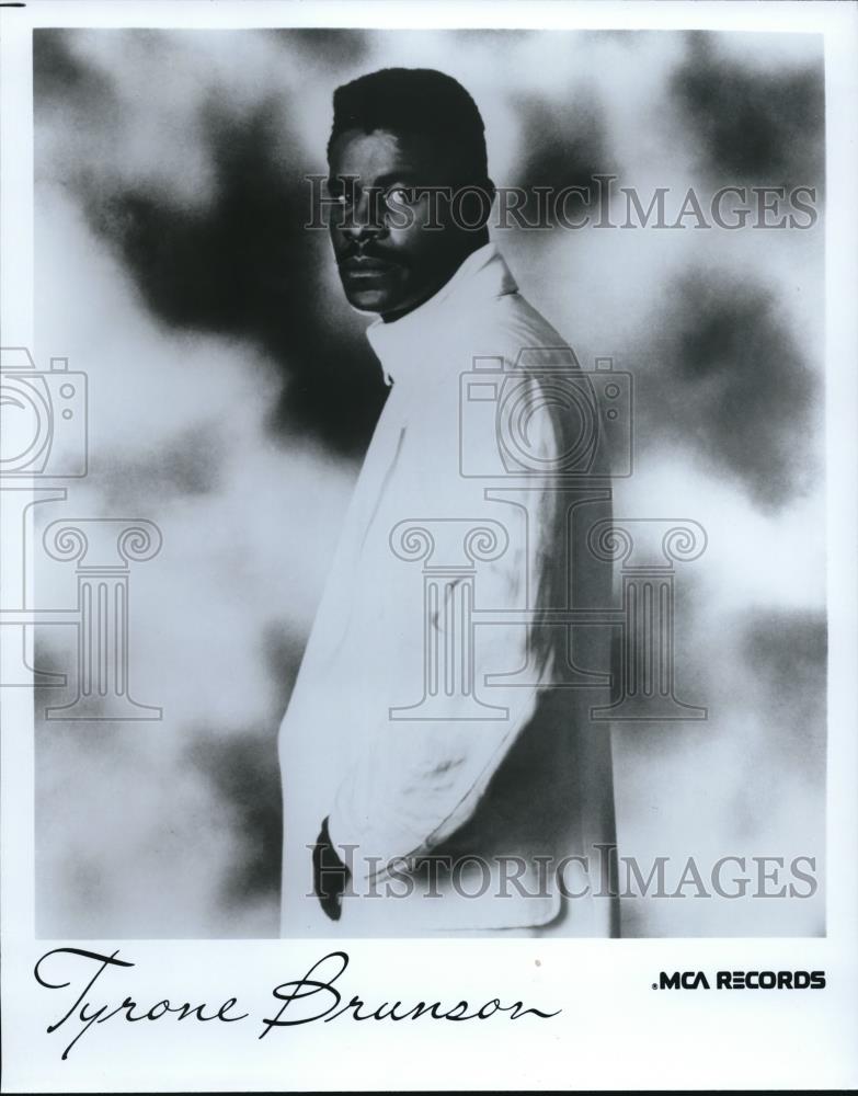 1987 Press Photo Tyrone Brunson Soul Singer Musician - cvp01136 - Historic Images