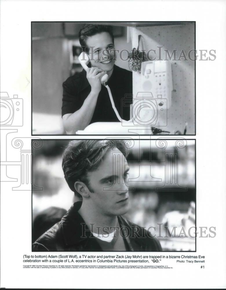 1999 Press Photo Scott Wolf and Jay Mohr in Go - cvp09662 - Historic Images