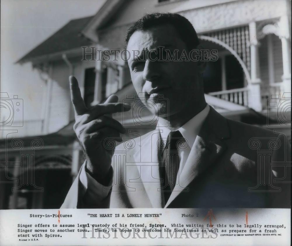 1968 Press Photo Alan Arkin in The Hear is a Lonely Hunter - cvp15021 - Historic Images