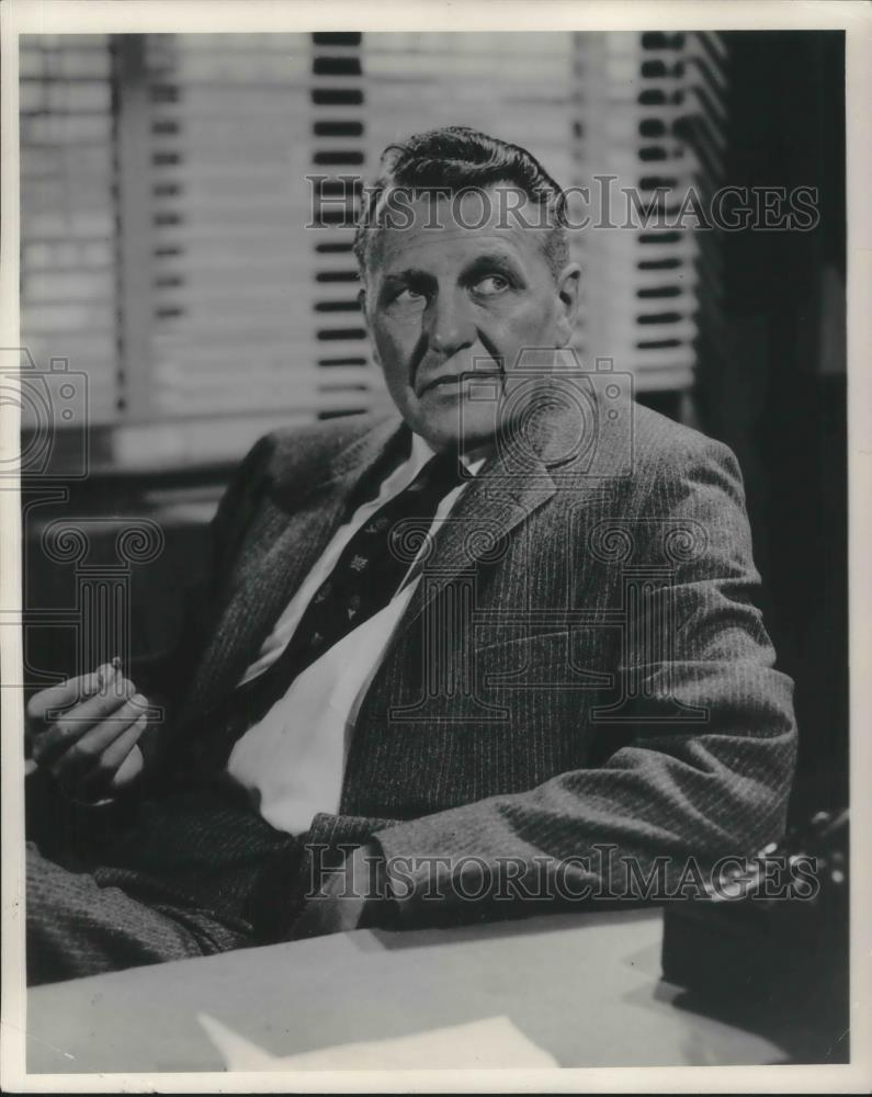 1957 Press Photo Ralph Bellamy Actor - cvp05306 - Historic Images