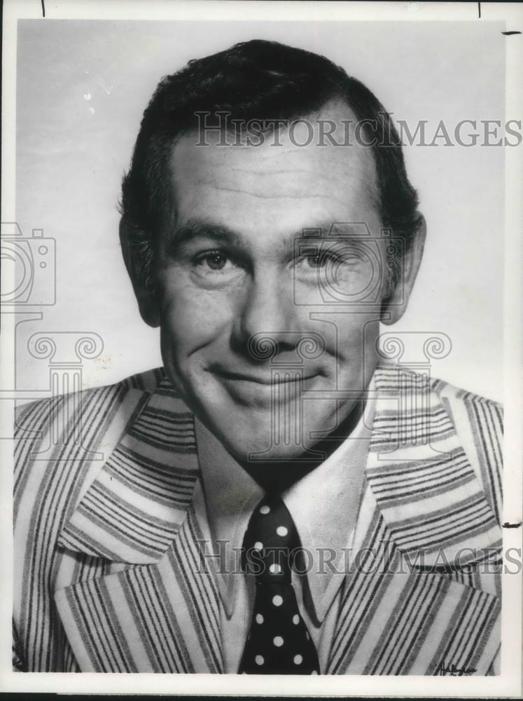 1987 Press Photo Johnny Carson of Tonight Show with Johnny Carson - cvp08364 - Historic Images
