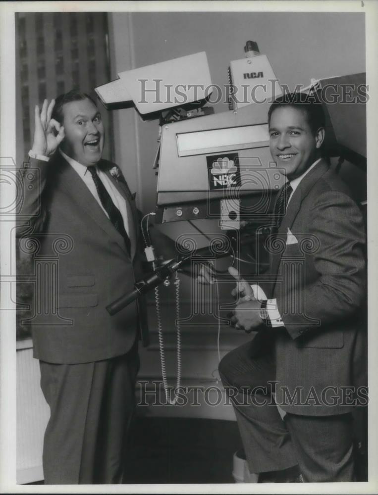 1986 Press Photo Bryant Gumbel &amp; Willard Scott of Today - cvp10529 - Historic Images