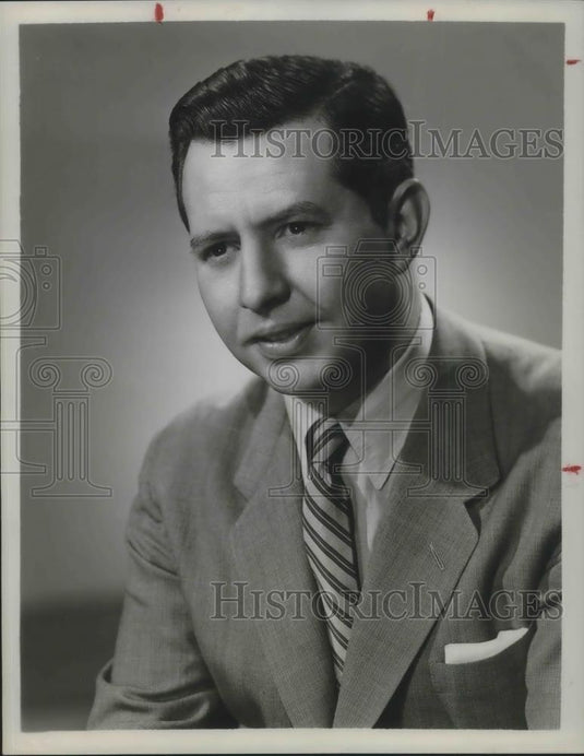 1981 Press Photo Douglas Edwards World's First TV News Anchor - cvp06017 - Historic Images