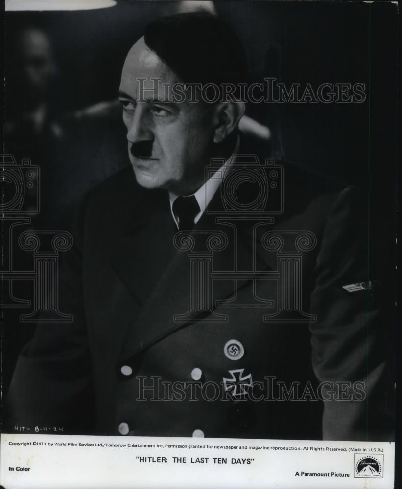 1973 Press Photo Alec Guinness in Hitler: The Last Ten Days - cvp17710 - Historic Images