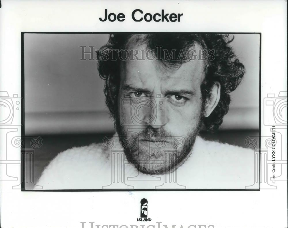 1982 Press Photo Joe Cocker Rock Blues Singer Songwriter Musician Actor - Historic Images